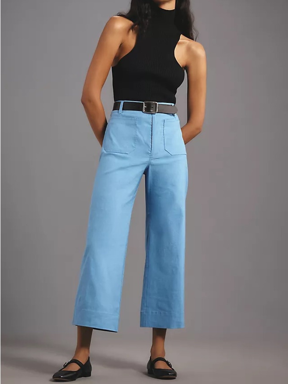 Colette Magic Fabric Crop Wide-Leg Pants - Picture 2 of 3